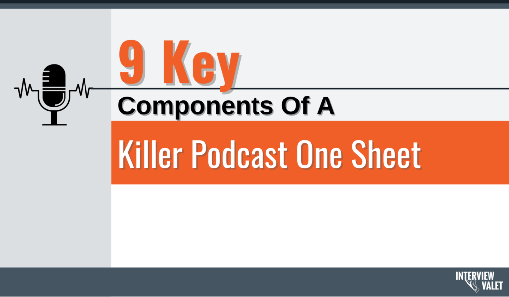 9 components perfect podcast one sheet rectangle